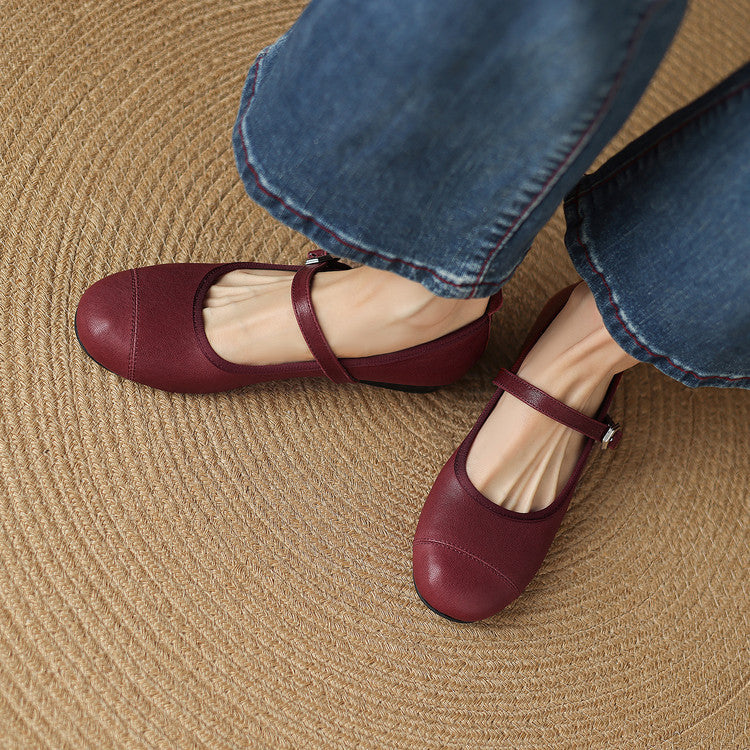 Bruna Genuine Leather Flats