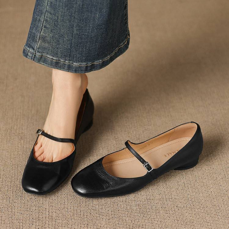 Felya Genuine Leather Flats