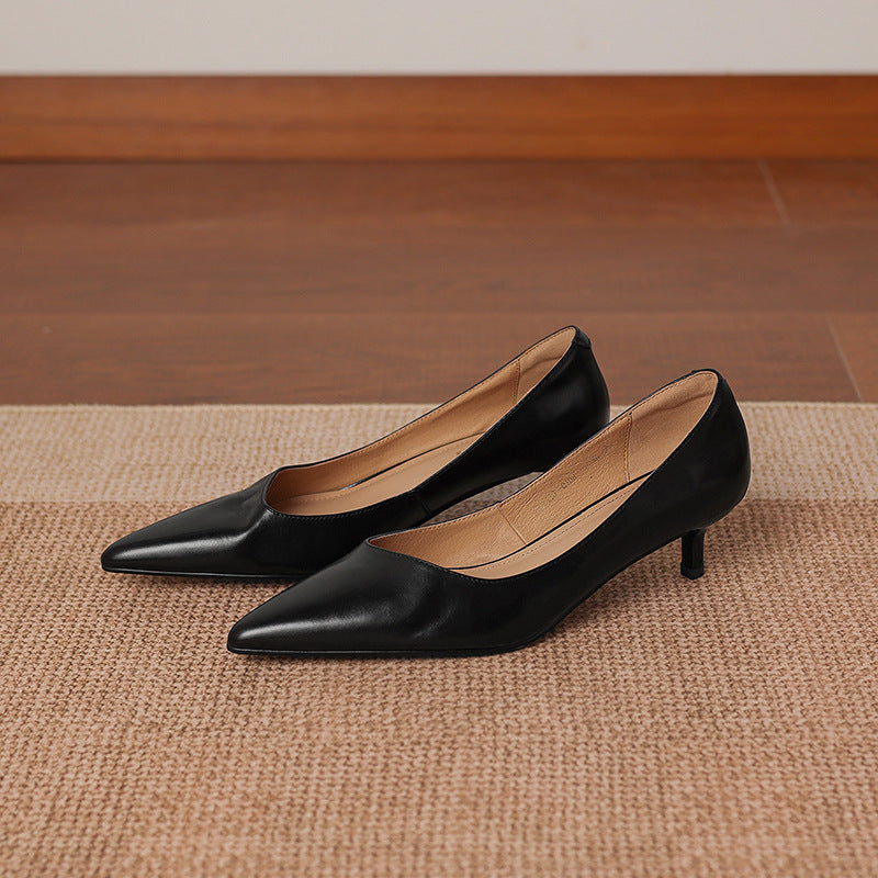 Ayra Genuine Leather Heels