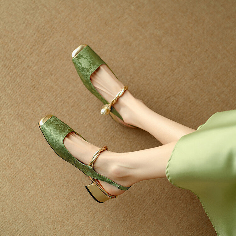 Galene Leather Heels