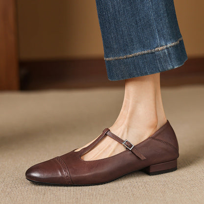 Myzor Genuine Leather Flats