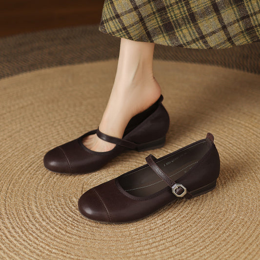 Bruna Genuine Leather Flats