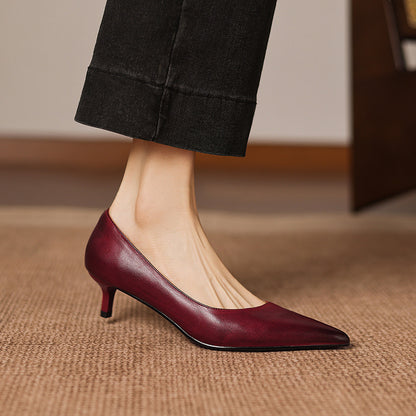 Ayra Genuine Leather Heels