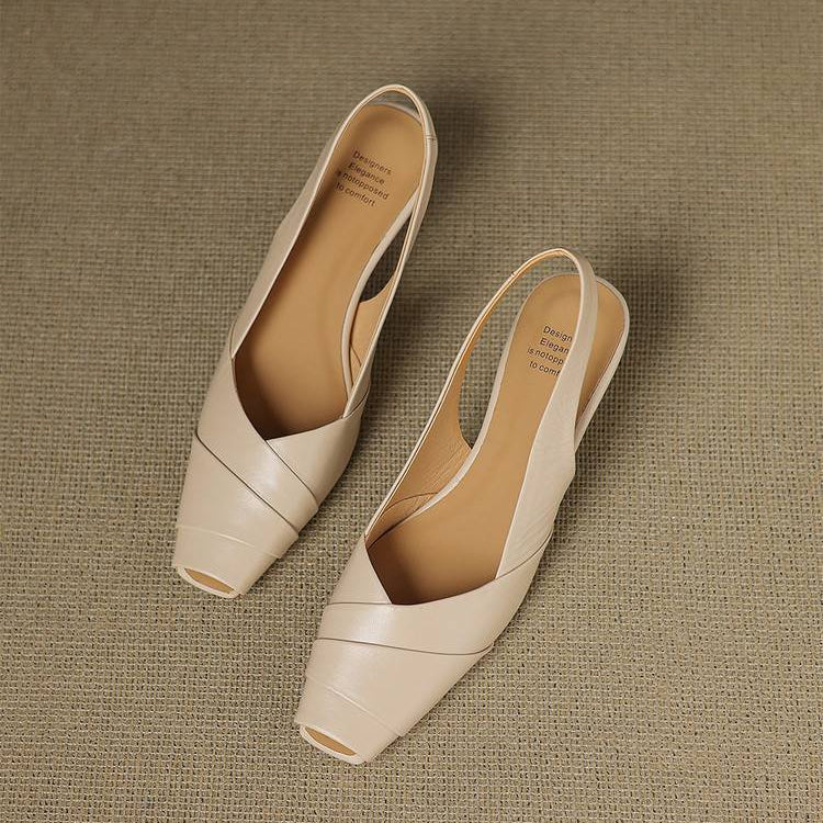 Kelly Genuine Leather Slingbacks