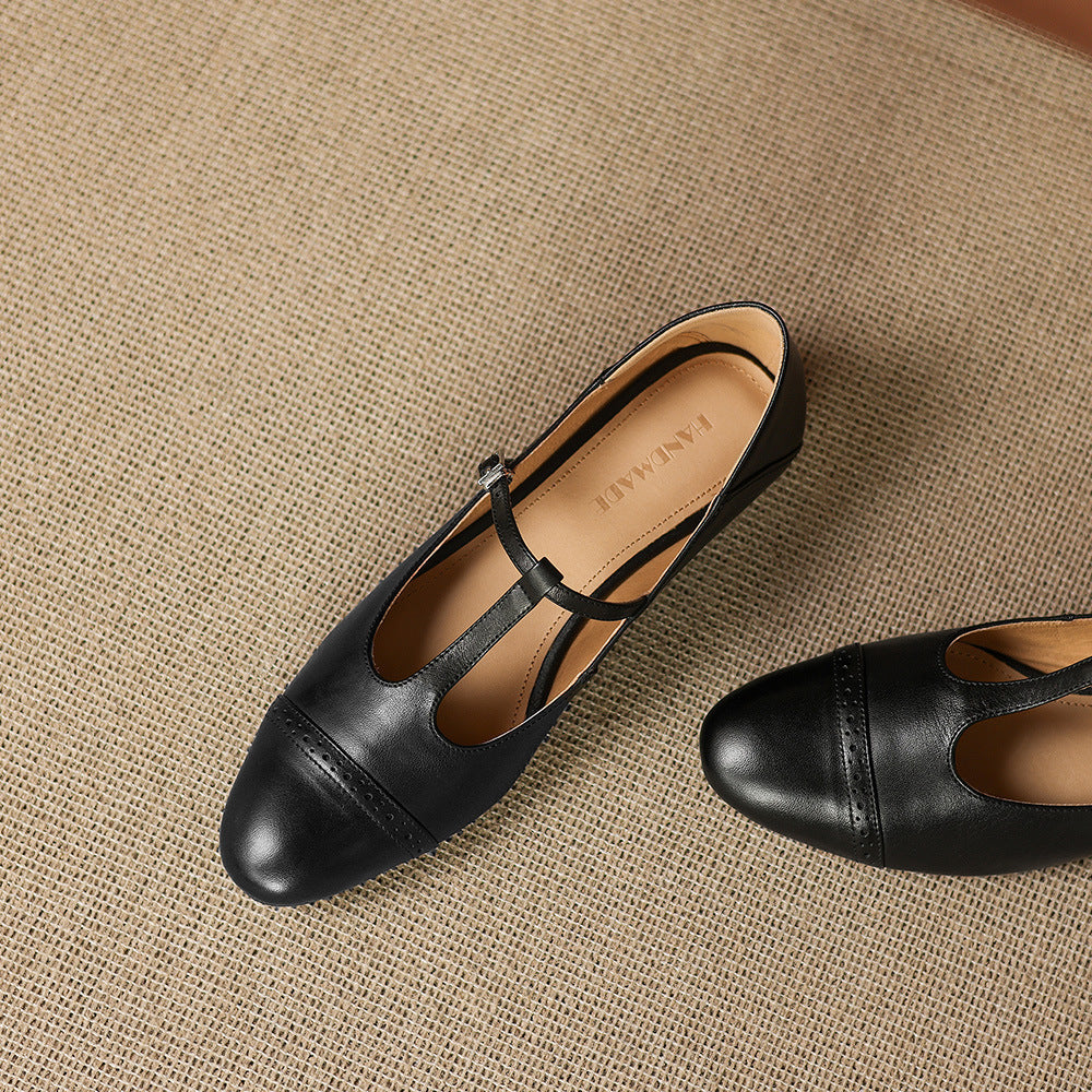Myzor Genuine Leather Flats