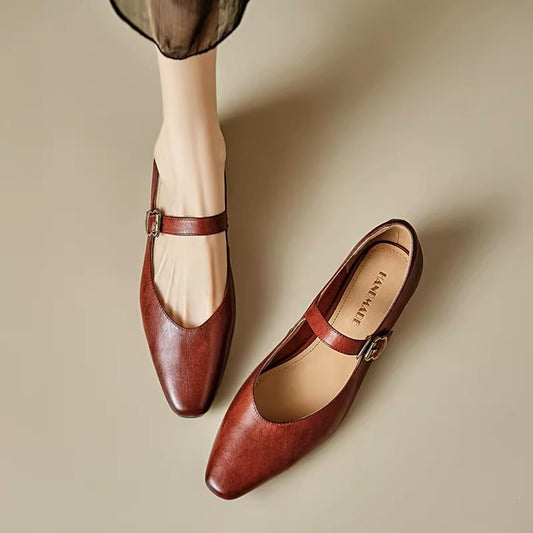 Roxel Genuine Leather Flats