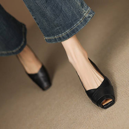 Kelly Genuine Leather Slingbacks