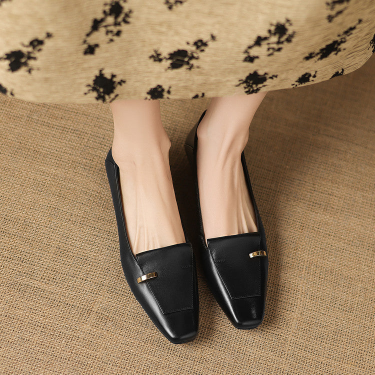 Dalia Genuine Leather Loafer Pumps
