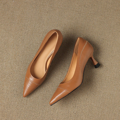 Elyra Genuine Leather Heels