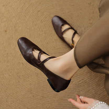 Ralia Genuine Leather Flats