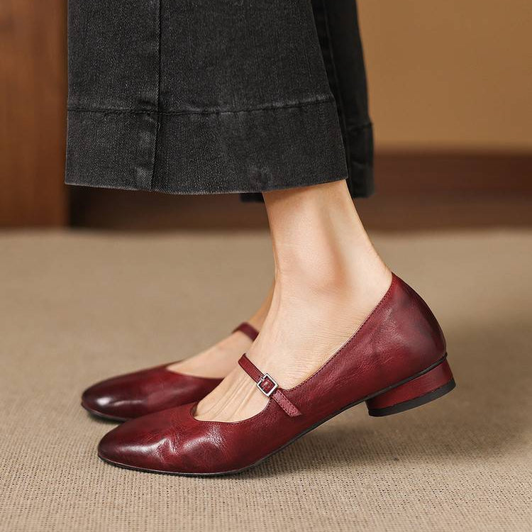 Felya Genuine Leather Flats
