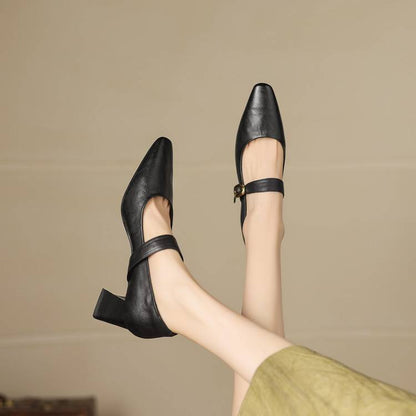Nessa Genuine Leather Heels