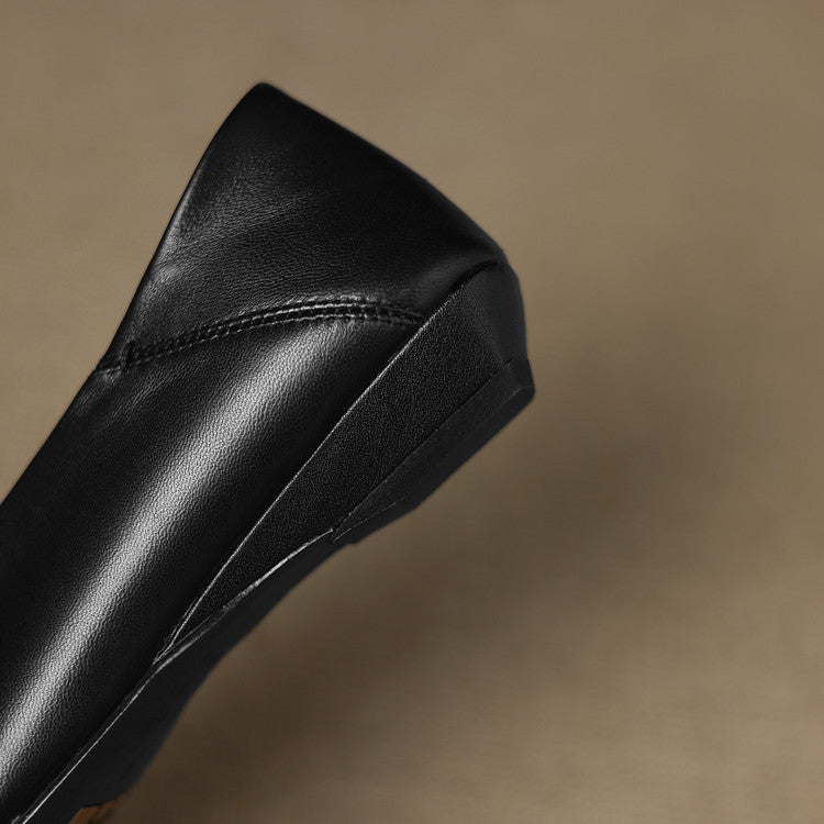 Amira Genuine Leather Flats