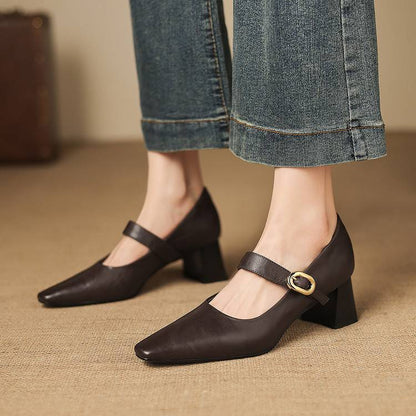Nessa Genuine Leather Heels