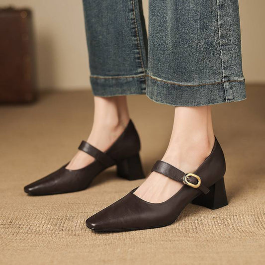 Nessa Genuine Leather Heels