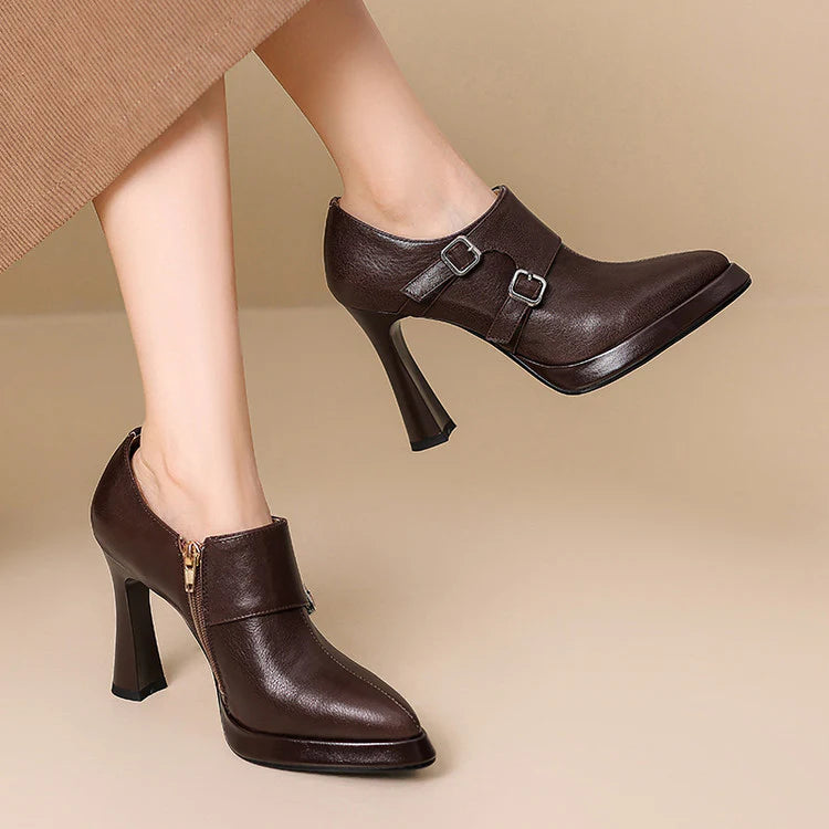 Celena Genuine Leather Heels