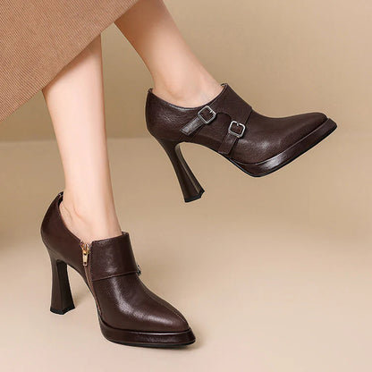 Celena Genuine Leather Heels