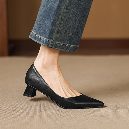 Jovia Genuine Leather Heels
