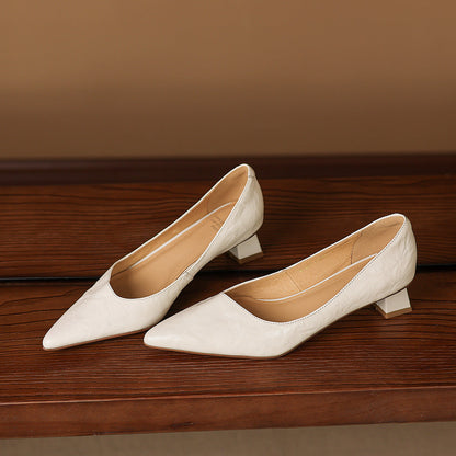 Jovia Genuine Leather Heels
