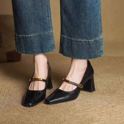 Auria Genuine Leather Heels