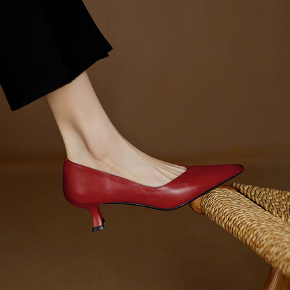 Elan Genuine Leather Heels