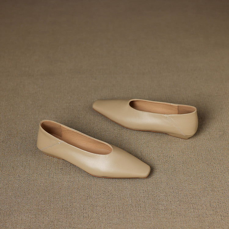 Amira Genuine Leather Flats