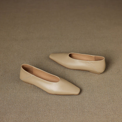 Amira Genuine Leather Flats