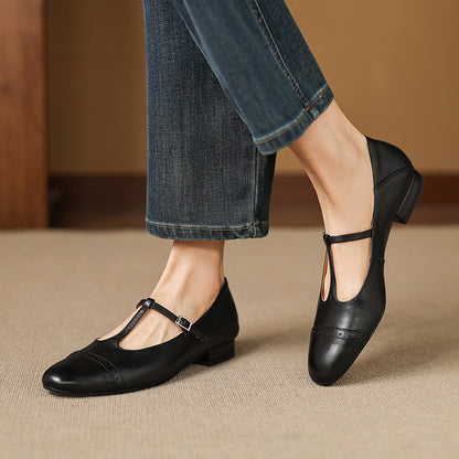 Myzor Genuine Leather Flats