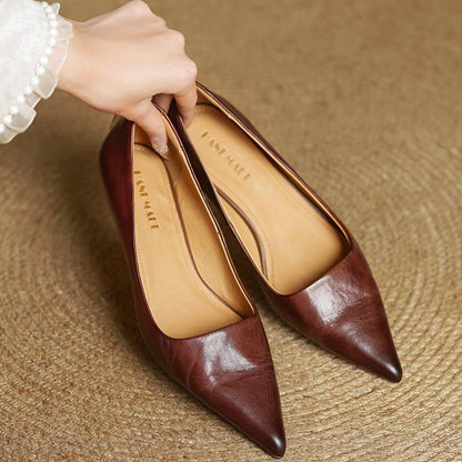 Loria Genuine Leather Heels