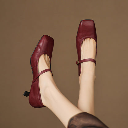 Kedy Genuine Leather Heels