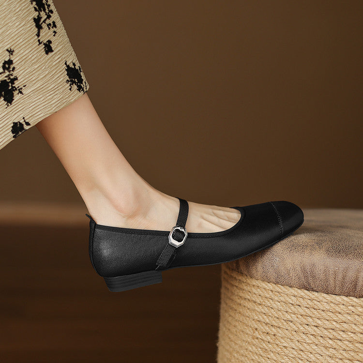 Bruna Genuine Leather Flats