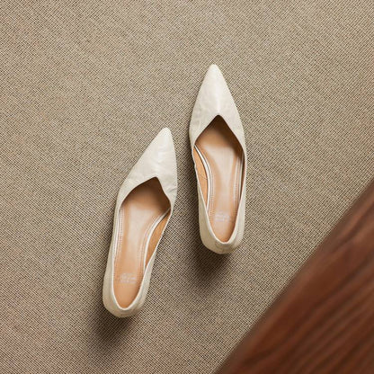Aelra Genuine Leather Pumps
