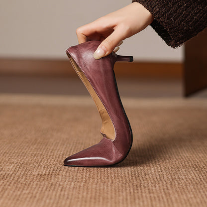Ayra Genuine Leather Heels