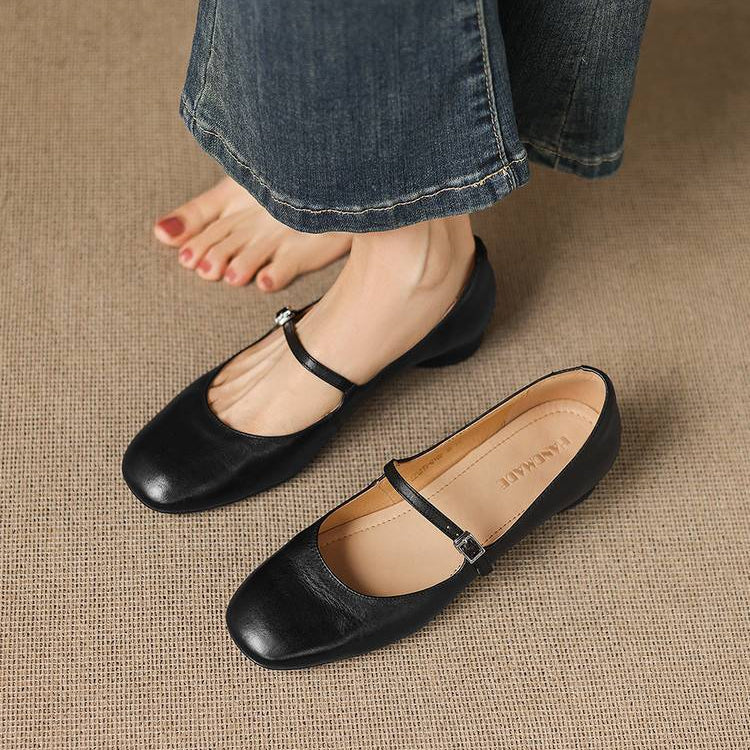 Felya Genuine Leather Flats