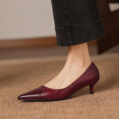 Ayra Genuine Leather Heels