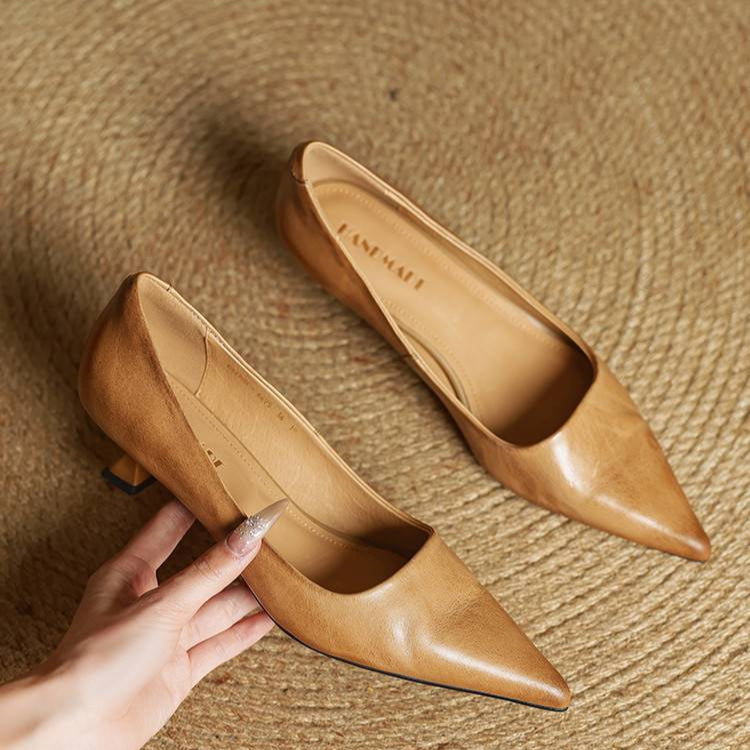 Loria Genuine Leather Heels