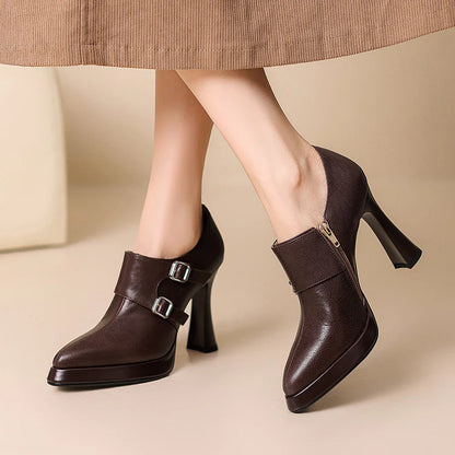 Celena Genuine Leather Heels