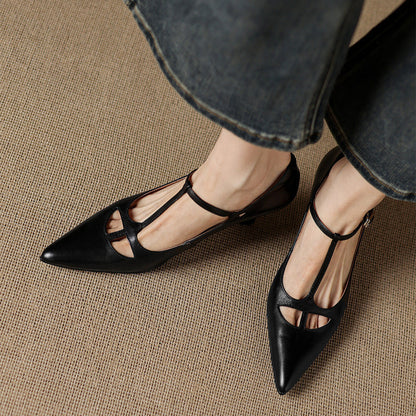 Marcele Genuine Leather Pumps