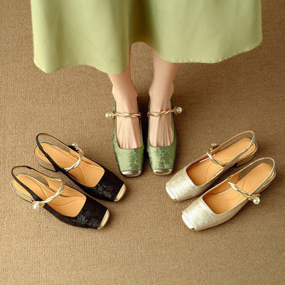 Galene Leather Heels