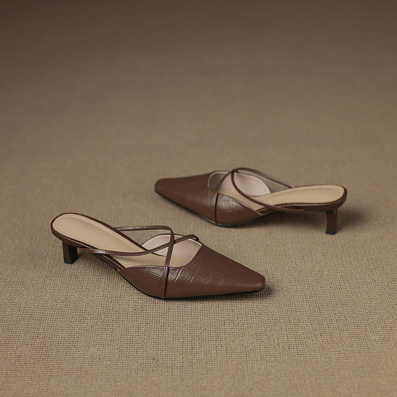 Velora Genuine Leather Mules
