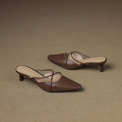Velora Genuine Leather Mules