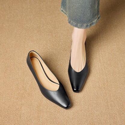 Elara Genuine Leather Heels