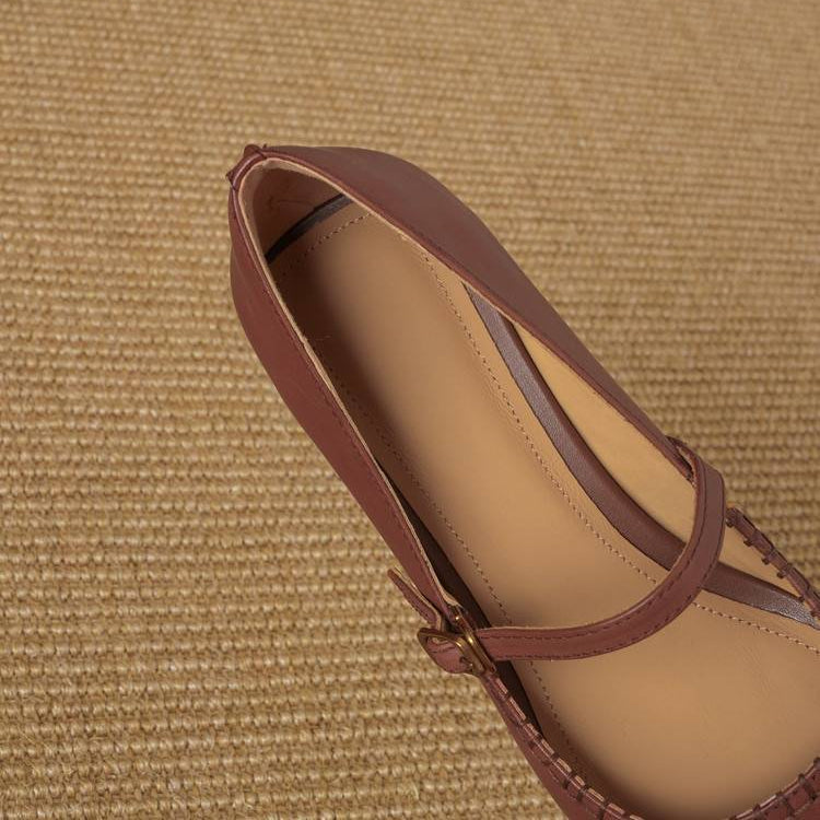 Zora Genuine Leather Heels