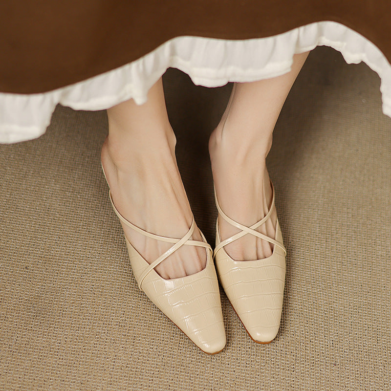 Velora Genuine Leather Mules