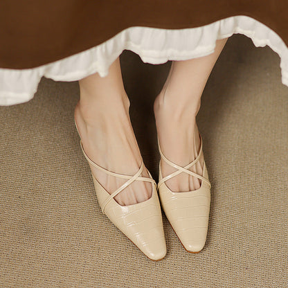 Velora Genuine Leather Mules