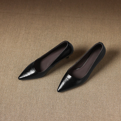 Emey Genuine Leather Heels
