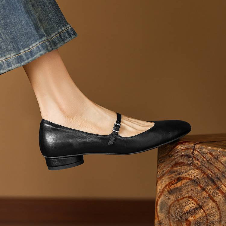 Felya Genuine Leather Flats