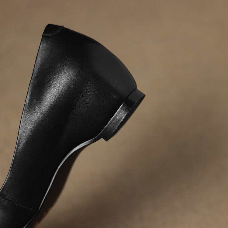 Lyra Genuine Leather Flats