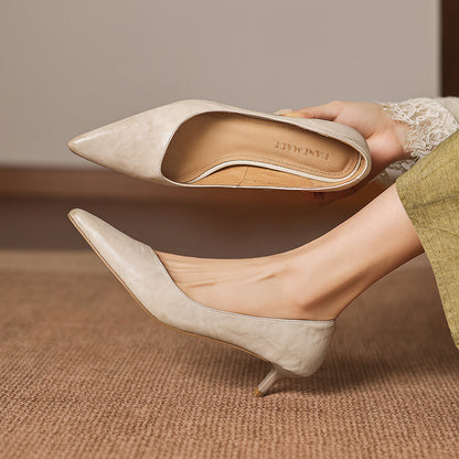 Ayra Genuine Leather Heels