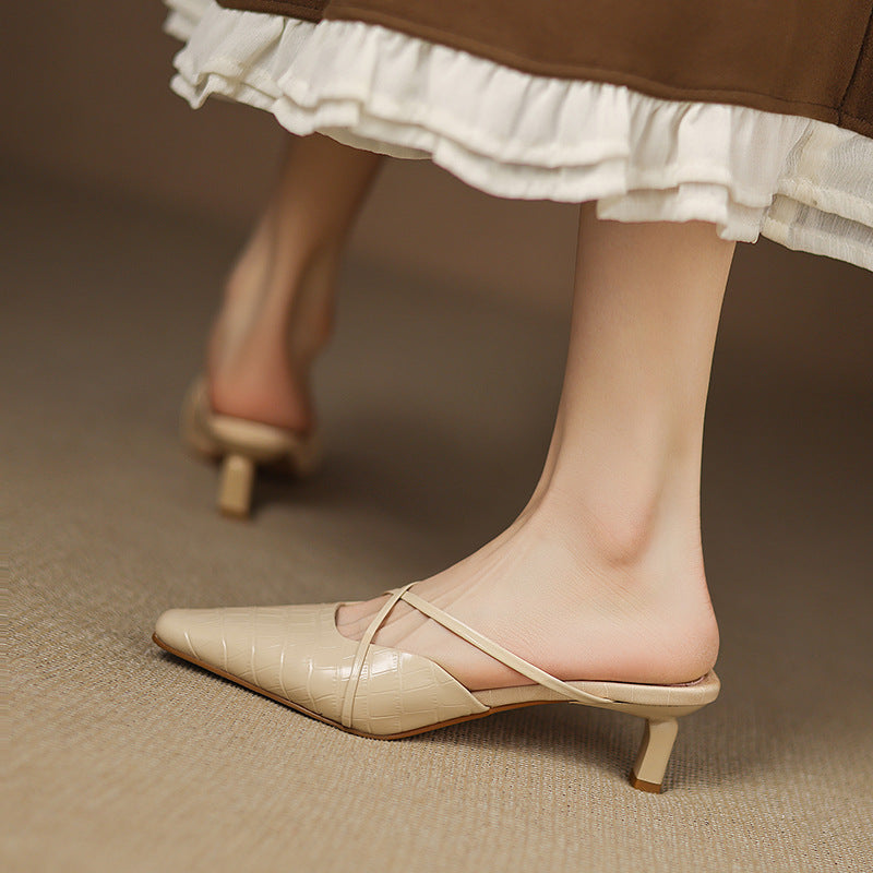 Velora Genuine Leather Mules